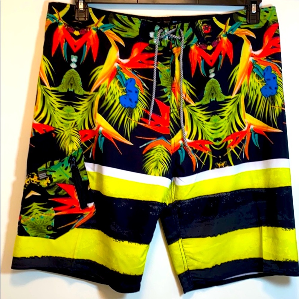 NBN Gear All-Day Floral Board Shorts 34 waist NWT - Picture 3 of 11